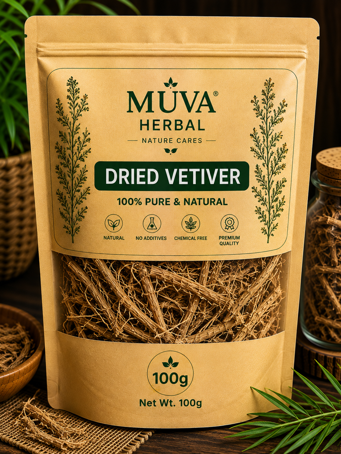 Dried Vetiver