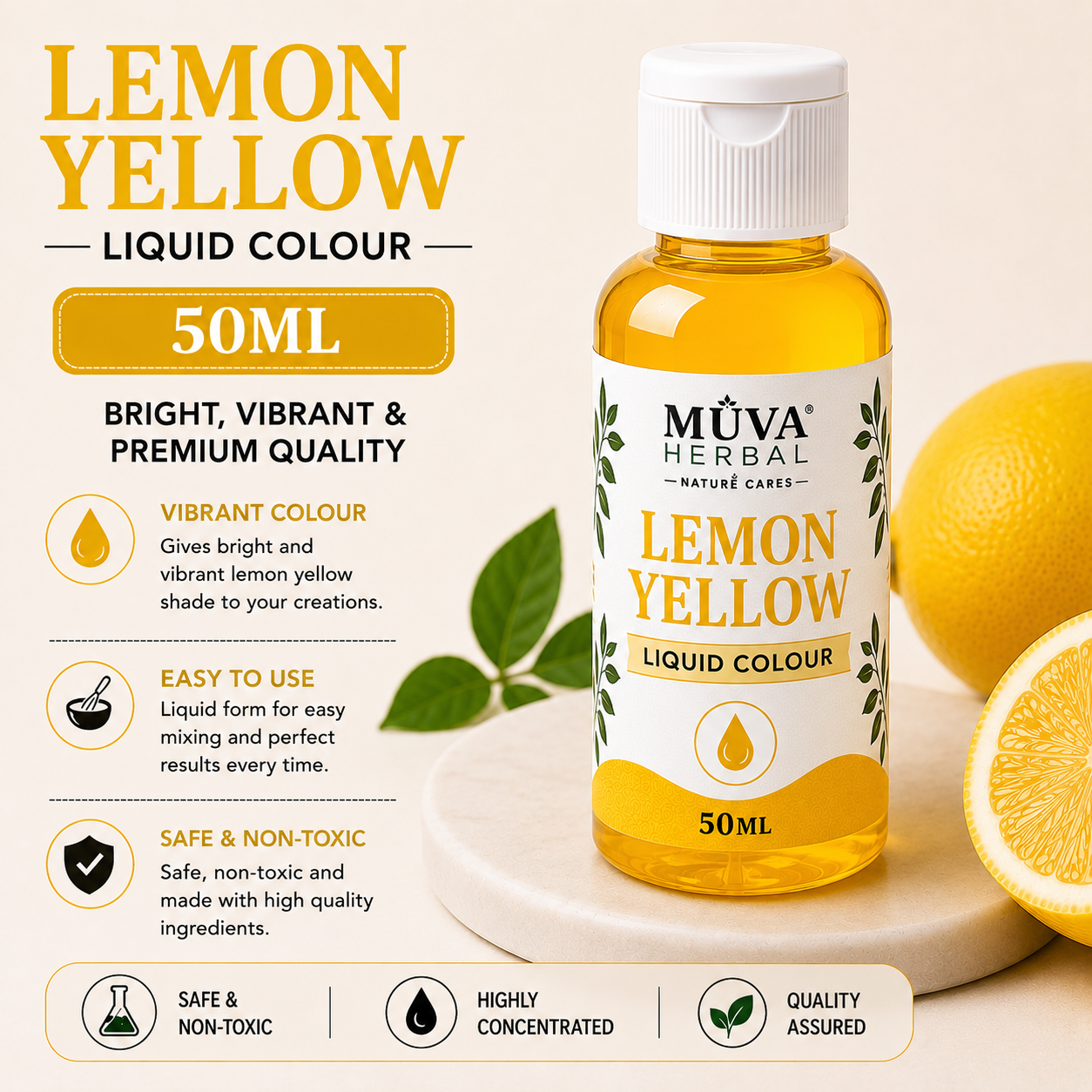 Lemon Yellow Liquid Color